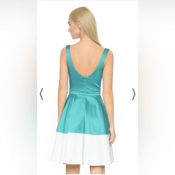 ZAC Zac Posen Charlotte Dress in Teal - Picture 3 of 10